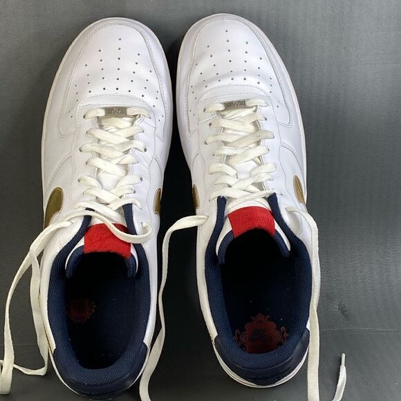 Nike Air Force 1 Low 07 Gold Obsidian Men’s sneaker shoe size 15 main image 4